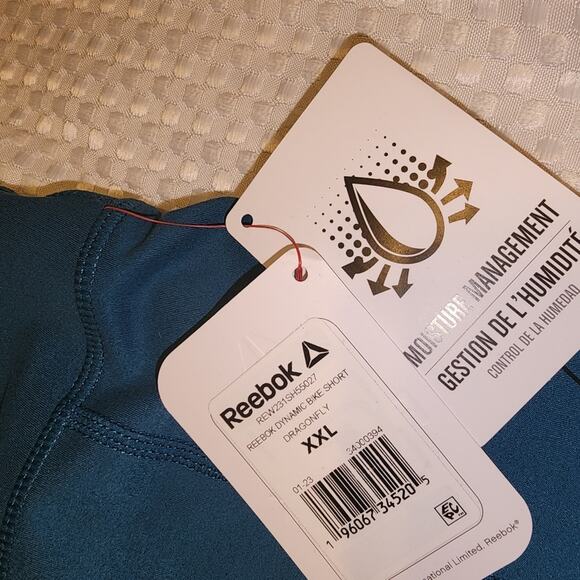 REEBOK NWT MENS SIZE XXL FITTED HIGH RISE SHORTS - Picture 3 of 7